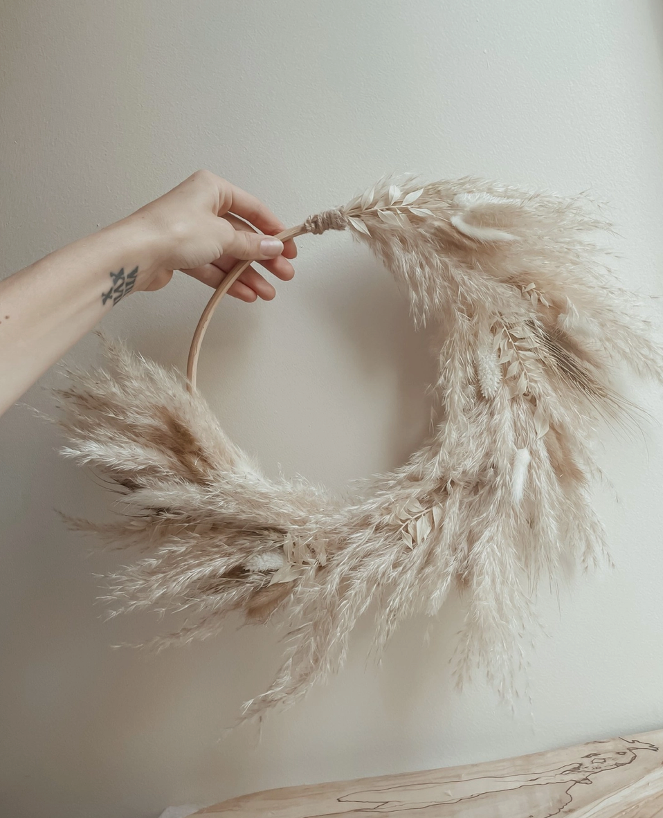 Everly Pampas Wreath