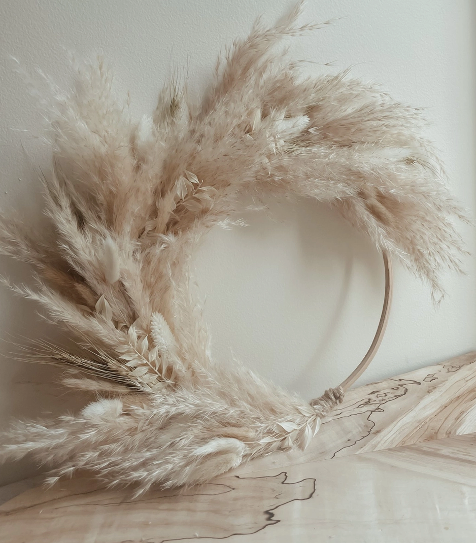 Everly Pampas Wreath